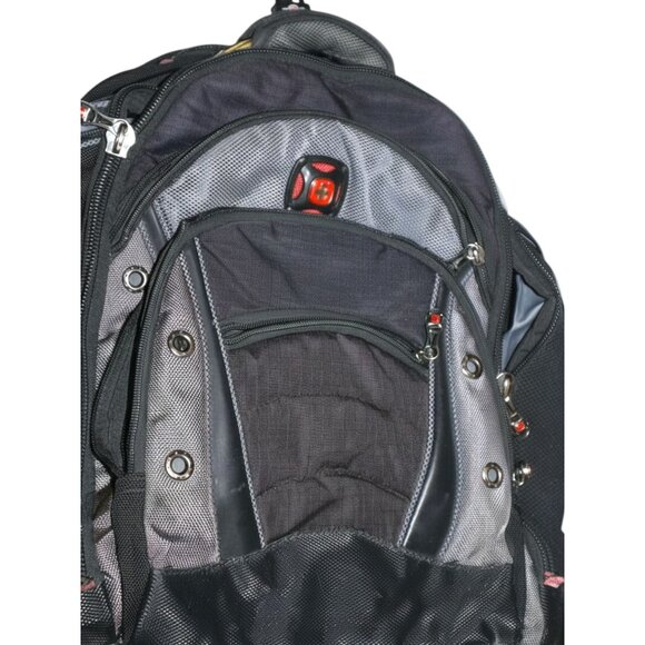SwissGear by Wenger ScanSmart Laptop Backpack Black/Red Travel Tech - Picture 1 of 10